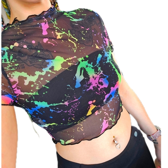 Colorful crop top - Picture 1 of 3